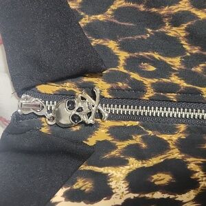 2x XXL Killstar Leopard Zip Pin Up Dress Goth Rockabilly Psychobilly Punk Rock